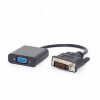 Адаптер Cablexpert (A-DVID-VGAF-01) DVI-D-VGA, 0.2 м, чорний (пакет)