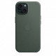 Чохол Apple iPhone 15 FineWoven Case with MagSafe Evergreen (MT3J3)