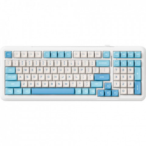 Клавіатура бездротова MCHOSE K99 Sky Blue (K99-1A)