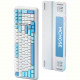 Клавіатура бездротова MCHOSE K99 Sky Blue (K99-1A)