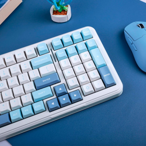 Клавіатура бездротова MCHOSE K99 Sky Blue (K99-1A)
