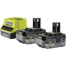 Набір акумулятора та зарядного пристрою Ryobi ONE+ RC18120-240X 18В 2х4А·год ЗП 2А
