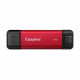 Накопичувач зовнішній SSD 1TB Kingston Dual Portable Red (SPSD/1TB)