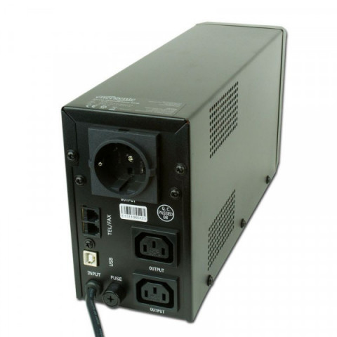 Джерело безперебійного живлення EnerGenie EG-UPS-032, LCD дисплей, USB порт, 850 ВтA, чорний колір