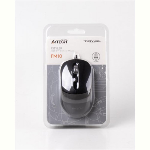 Мишка A4Tech FM10 Black/Grey USB