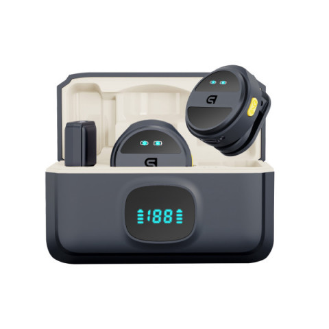 Бездротовий петличний мікрофон із зарядним кейсом ArmorStandart ASM4 2in1 USB type-C black(ARM88480)