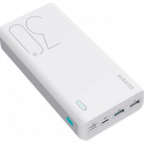Зовнішній акумулятор Romoss Powerbank Sense 8+ 30000mAh 18W QC3.0 White (PHP30 Pro) (PHP30-401-02)