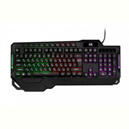 Клавіатура 2E Gaming KG340 LED Ukr (2E-KG340UBK) Black USB