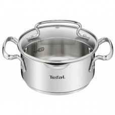 Каструля Tefal DUETTO+, 1.5л, з кришкою, нержавюча сталь, скло