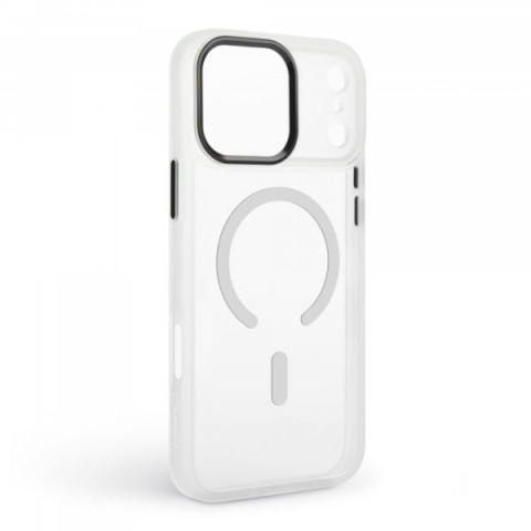 Чохол ArmorStandart Unit-C MagCase для Apple iPhone 17 Pro Matte Clear + Orange Button Set (ARM90586)