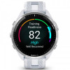 Смарт-годинник Garmin Forerunner 965 Titanium Bezel with Whitestone Case and Whitestone/Powder Gray Silicone Band (010-02809-81)