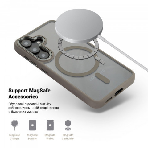 Чохол ArmorStandart Unit MagSafe для Samsung S25 Plus Titanium Grey (ARM83091)
