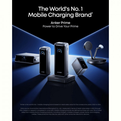 Мережевий зарядний пристрій Anker Charging Base for Anker Prime 150W Black (A1903G11)
