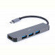USB-хаб Cablexpert USB Type-C Grey 3-в-1 (A-CM-COMBO2-01)