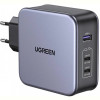 Зарядний пристрій Ugreen CD289 GaN 140W Gray + кабель Type-C 1.5 м (90549)