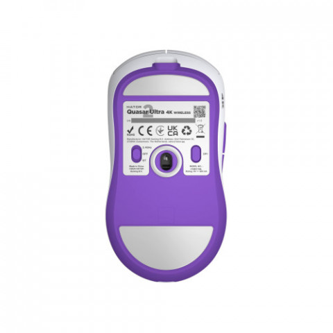 Мишка бездротова Hator Quasar 2 Ultra 4K Wireless White/Lilac (HTM571WL)