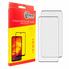 Захисне скло Dengos для Xiaomi Redmi Note 14 Pro Black Full Glue (DG-TG2P-64) 2шт