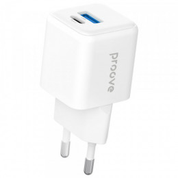 МЗП Proove Pocket GaN Plus 25W (Type-C + USB) white