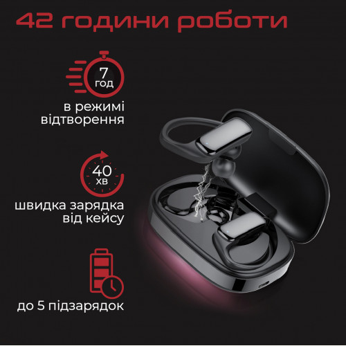 Bluetooth-гарнітура Promate Epic Black