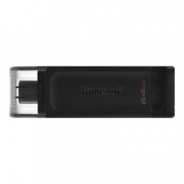 Флеш-накопичувач USB3.2 64GB Type-C Kingston DataTraveler 70 Black (DT70/64GB)