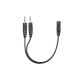 Гарнітура ПК моно On-ear 2E CH11 mini-jack, omni-mic, 1.2м, чорний