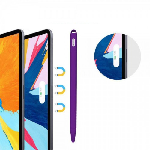 Чохол TPU Goojodoq Hybrid Ear для стілуса Apple Pencil 2 Violet тех.пак (4001055094286V)