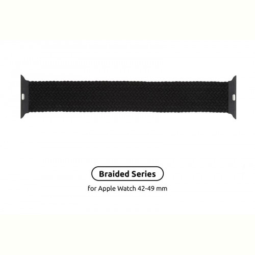 Ремінець Armorstandart Braided Solo Loop для Apple Watch 42mm/44mm/45mm/49mm Charcoal Size 8 (160 mm) (ARM58073)