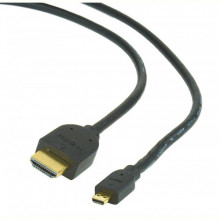 Кабель Gembird HDMI - micro-HDMI V 2.0 (M/M), 3 м, чорний (CC-HDMID-10) пакет