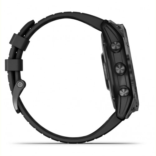 Смарт-годинник Garmin Fenix 7X Pro Sapphire Solar Carbon Gray DLC Titanium with Black Band (010-02778-54)