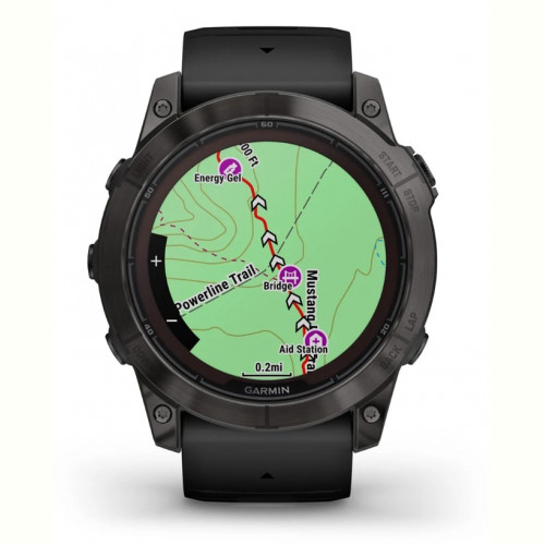 Смарт-годинник Garmin Fenix 7X Pro Sapphire Solar Carbon Gray DLC Titanium with Black Band (010-02778-54)