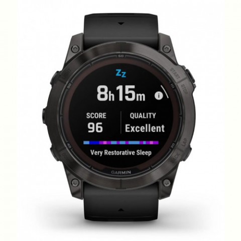 Смарт-годинник Garmin Fenix 7X Pro Sapphire Solar Carbon Gray DLC Titanium with Black Band (010-02778-54)