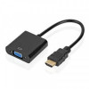 Адаптер Atcom (9220) HDMI - VGA, 0.1м, чорний