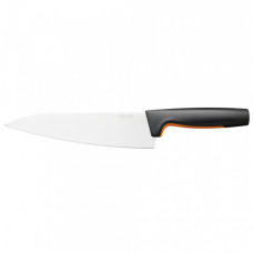 Кухонний ніж кухарський Fiskars Functional Form, великий, 19.9см, нержавіюча сталь, пластик, чорний