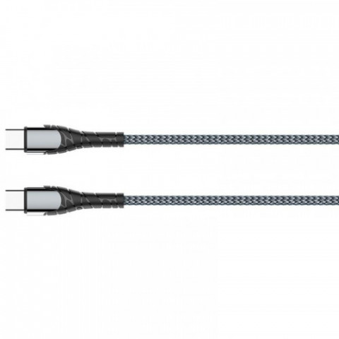Кабель ColorWay USB Type-C - USB Type-C (M/M), PD Fast Charging, 3 А, 65W, 2 м, Grey (CW-CBPDCC039-GR)