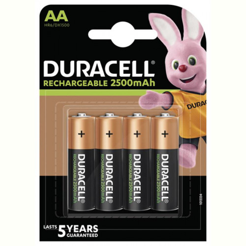 Акумулятор Duracell Rechargeable DX1500 Ni-MH AA/HR06 2500 mAh BL 4шт