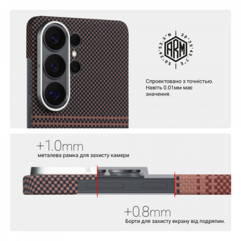 Чохол ArmorStandart BlackIcon Kevlar MagCase для Samsung S26 Ultra Sunset (ARM90158)