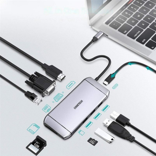 Концентратор Choetech HUB-M15 9 in 1 USB-C Multiport Adapter