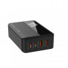 Мережевий зарядний пристрій ColorWay Power Delivery GaN (2USB-A + 2USB TYPE-C) (100W) Black (CW-CHS041PD-BK)