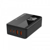 Мережевий зарядний пристрій ColorWay Power Delivery GaN (2USB-A + 2USB TYPE-C) (100W) Black (CW-CHS041PD-BK)