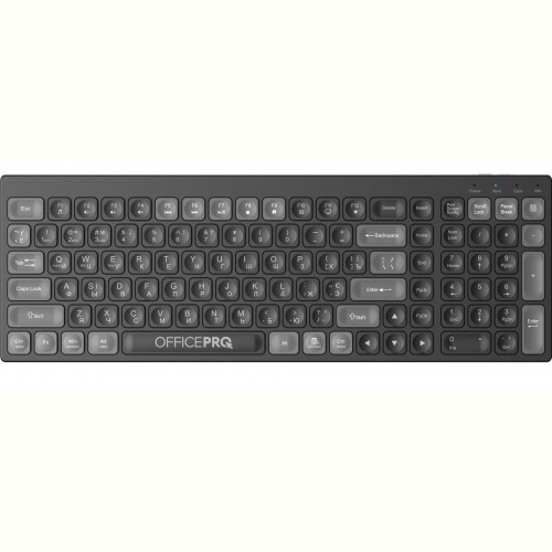 Клавіатура бездротова OfficePro SK985B Bluetooth Black