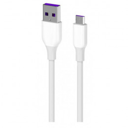 Кабель 2E USB-A - microUSB, Glow, 1m, white