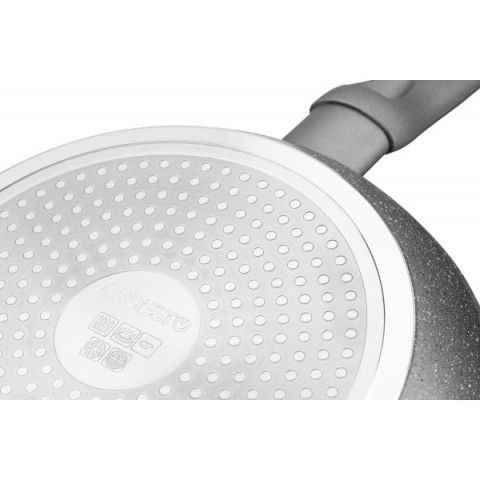 Сковорода з кришкою ARDESTO Gemini Gourmet Vasto, 28см, алюміній, сірий