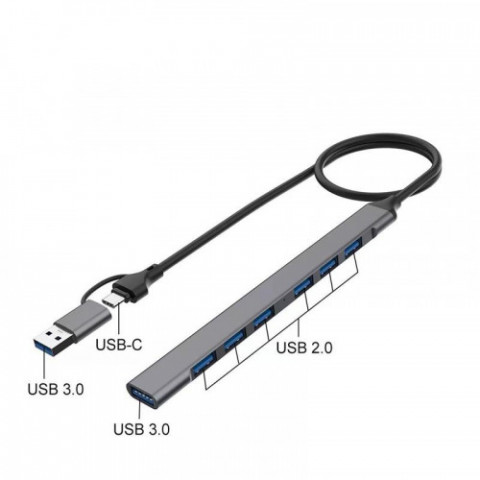 Концентратор USB-C XoKo AC-700m