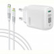 Мережевий зарядний пристрій Intaleo TCGQPD120L (1USBx3A) White (1283126510007) + кабель Lightning