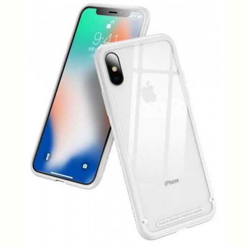 Чохол-накладка Baseus See-through Glass для Apple iPhone X White (WIAPIPHX-YS02)