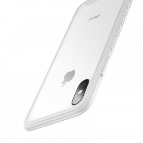 Чохол-накладка Baseus See-through Glass для Apple iPhone X White (WIAPIPHX-YS02)