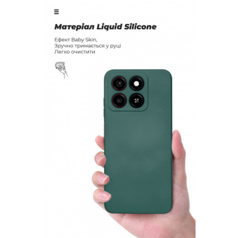 Чохол ArmorStandart ICON для ZTE Blade A35 4G / A55 4G Camera cover Dark Green (ARM81525)