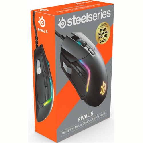 Мишка SteelSeries Rival 5 Black (62551)
