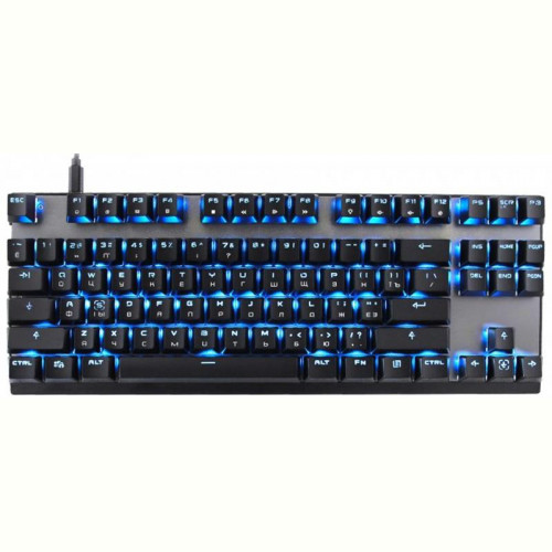 Клавіатура бездротова Motospeed GK82 Outemu Blue Ukr (mtgk82bmb) Black USB