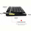 Клавіатура бездротова Motospeed GK82 Outemu Blue Ukr (mtgk82bmb) Black USB